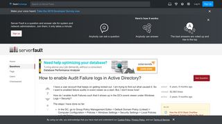 eventviewer - How to enable Audit Failure logs in Active Directory ...