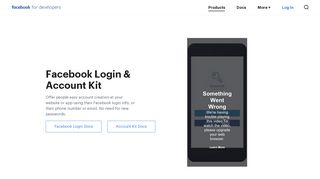 Facebook Login API + Facebook Account Kit | Facebook for Developers