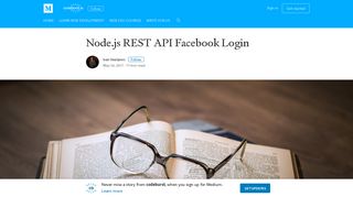 Node.js REST API Facebook Login – codeburst