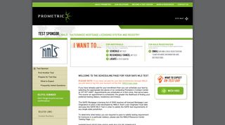 NMLS - Nationwide Mortgage Licensing System and Registry - Prometric