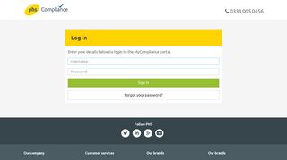 MyCompliance Portal - Login