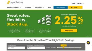 High Yield Savings Account Rates, Features ... - Synchrony Bank