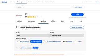 Working at OSI: Employee Reviews about Pay & Benefits | Indeed.com