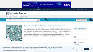 Systematic Reviews | Home page