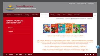 Reading Wonders ConnectEd Link / Welcome - Lake County Schools
