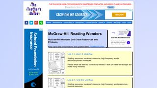 McGraw Hill Reading Wonders 2nd Grade - The Teacher's Guide