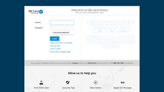 Login - Account Access - Login, Register, Reset Your Account | SBI Card