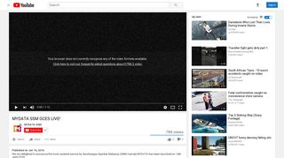 MYDATA SSM GOES LIVE! - YouTube