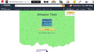 Amazon Teen: Get your own login - Amazon.com