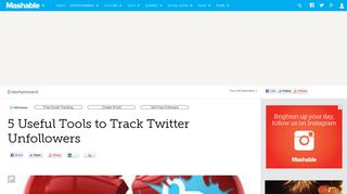 5 Useful Tools to Track Twitter Unfollowers - Mashable