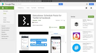 Statusbrew: Schedule Posts, Know Twitter Followers - Apps on Google ...
