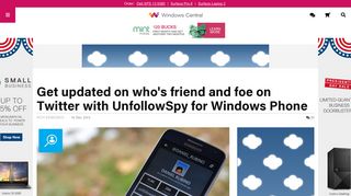 Get updated on who's friend and foe on Twitter with UnfollowSpy for ...