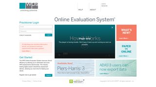 WPS Online Evaluation System - Login