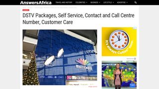 DSTV Packages, Self Service, Contact and Call Centre Number ...