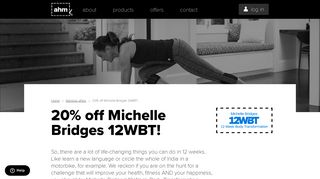 Michelle Bridges offer - ahm health insurance - AHM Member Offers