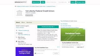 1st Liberty Federal Credit Union - Branchspot