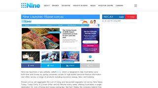 Nine Launches 9Saver.com.au - Nine Entertainment