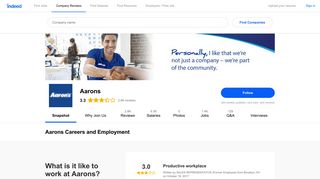 Aarons Careers and Employment | Indeed.com