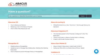 Abacus Private Cloud Knowledge Base