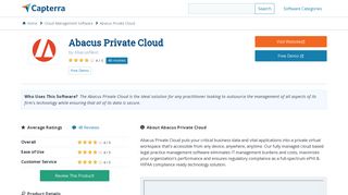 Abacus Private Cloud Reviews and Pricing - 2019 - Capterra