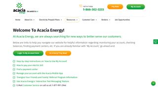My Account Helpful Links - Prepaid Electricity Texas ... - Acacia Energy