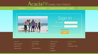 Sign In - Acacia TV
