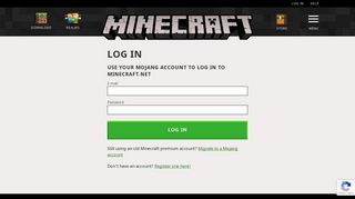 Log in | Minecraft