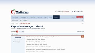 Virus? | MacRumors Forums