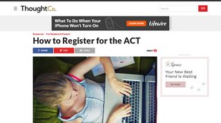 How to Register for the ACT - ThoughtCo