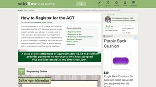 3 Ways to Register for the ACT - wikiHow