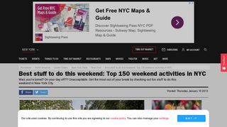 Best stuff to do this weekend: Top 150 weekend activities in NYC