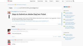 Steps to Submit an Adobe DayCare Ticket | Adobe Community - Adobe ...