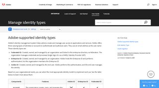 Manage identity types in Adobe enterprise offerings - Adobe Help Center