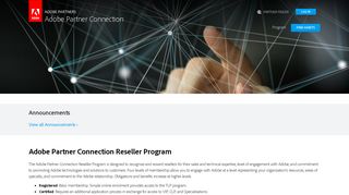 Adobe Partner Connection Portal