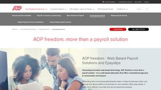 ADP Freedom| Payroll Services UK | Web-Based Payroll & Epayslips