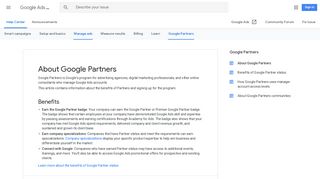 About Google Partners - Google Ads Help - Google Support