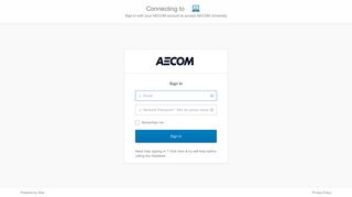 AECOM University HELP:_Access_Using_Your_AECOM_E ... - Okta