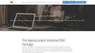 AgentLocator Real Estate Website & CRM System Features