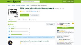 AHM (Australian Health Management) Reviews (page 4 ...
