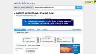 agents.akbartravelsonline.com at WI. .:: Akbar Travels Online ::.