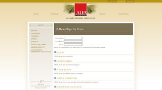 Sign Up | Alabama Farmers Federation | ALFA Farmers Federation