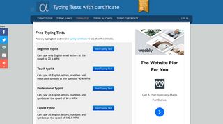Typing Tests with Certificate in 5 minutes - Alfa Typing.com