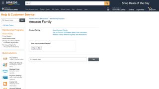 Amazon.com Help: Amazon Family