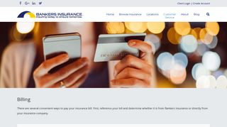 Billing | Pay Your Bill | Bankers Insurance