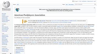 American Poolplayers Association - Wikipedia