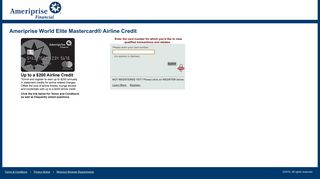 Welcome to MasterCard Online Rewards
