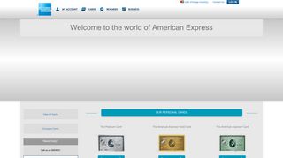 American Express UAE - Personal Cards Home