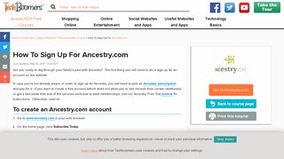 How To Sign Up For Ancestry.com to Discover Your Family's History