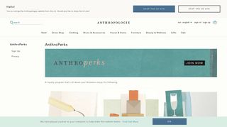 AnthroPerks - Anthropologie