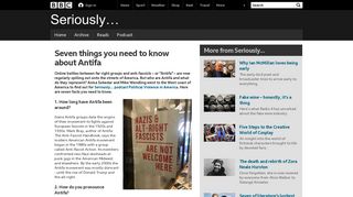 Seven things you need to know about Antifa - BBC